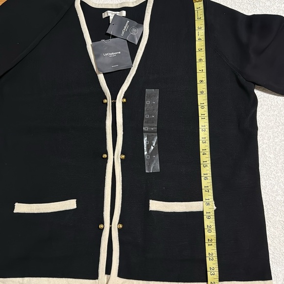 NWT Liz Claiborne Women’s Cardigan Sweater Size US1X - Picture 7 of 10